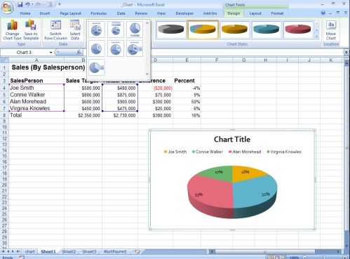 Excel 2007: New Chart Layouts and Effects | InformIT