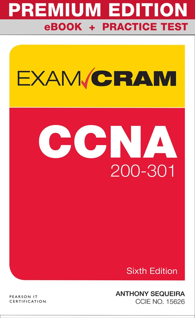 CCNA 200-301 Exam Cram Premium Edition eBook and Practice Test, 6th Sns-Brigh10