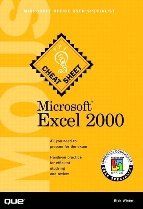 Microsoft Excel 2000 MOUS Cheat Sheet