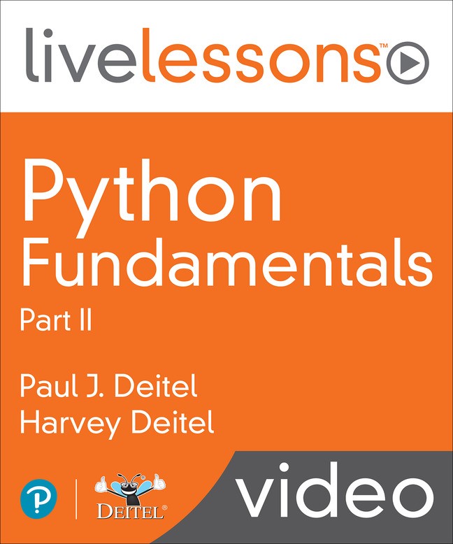 Python Fundamentals LiveLessons Part II (Video Training): Lists &amp; Tuples; Dictionaries &amp; Sets; High-Performance Array-Oriented Programming with NumPy; (Optional) pandas Series &amp; DataFrames; (Optional) Static &amp; Dynamic Visualization