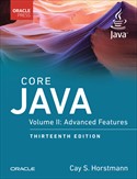 book cover: Core Java, Volume II: Advanced Features, 13th Edition